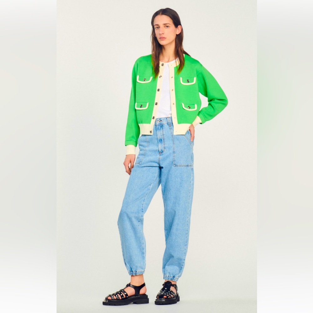 Sandro snap button cardigan